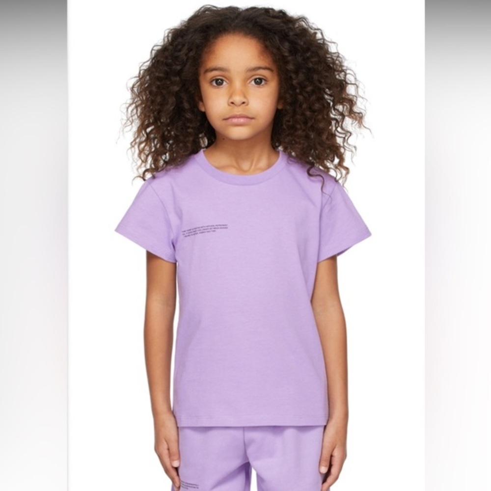 Pangaia Lavender Purple Organic Cotton Kids 365 T-Shirt